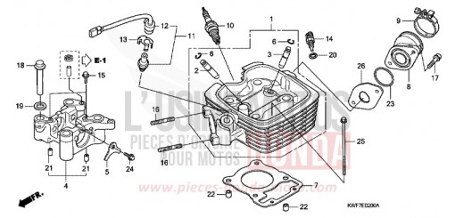 CULASSE CBF125M9 de 2009